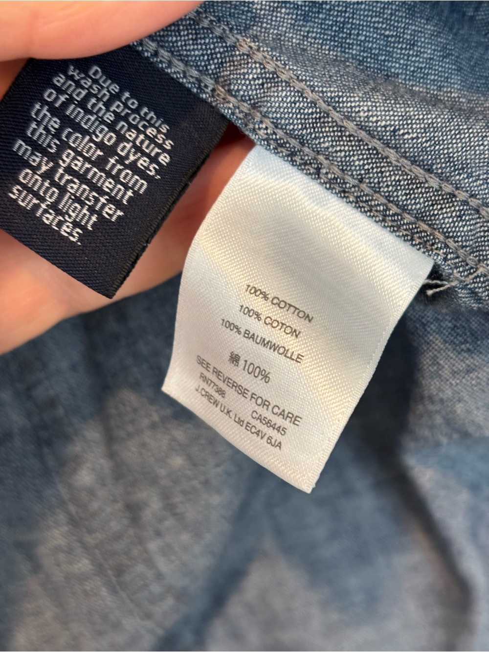 J. Crew Light Blue Denim Shirt - Picture 4 of 4